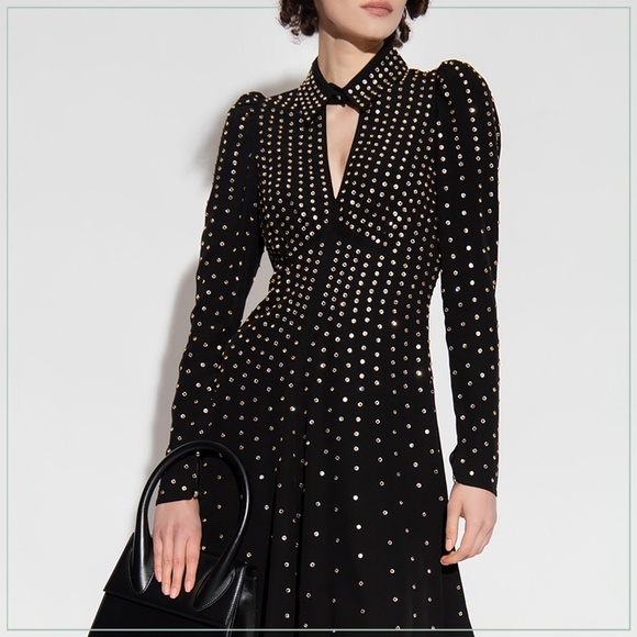 $3900 New Temperley London Crystal-Studded Dallas Runway Dress - Picture 4 of 16